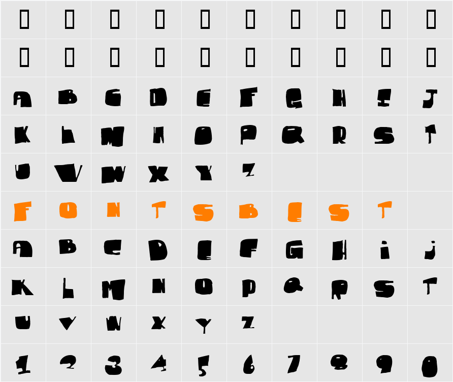 Fat Sam Character Map