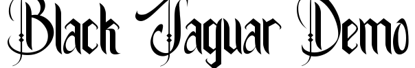 Black Jaguar Demo Font Image