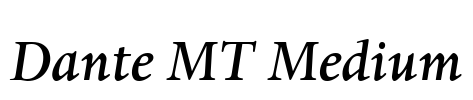 Dante MT Medium