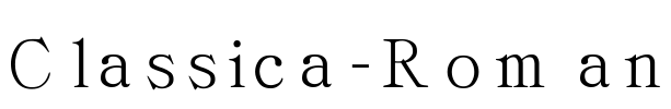 Classica-Roman Font Image
