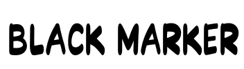 Black Marker Font Image