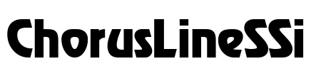 ChorusLineSSi Font Image
