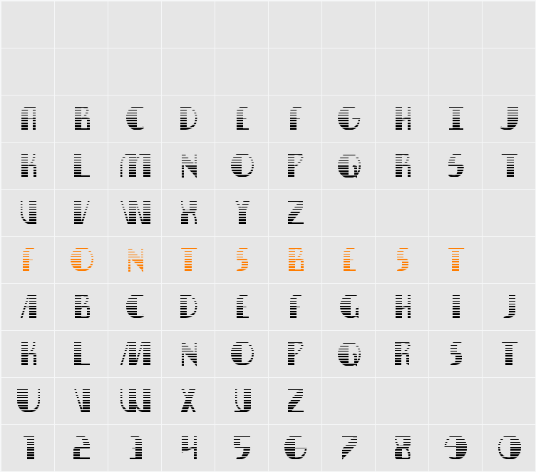 Nathan Brazil Gradient Character Map