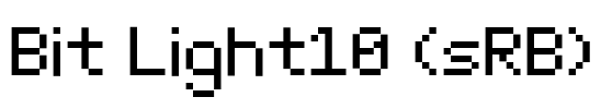 Bit Light10 (sRB) Font Image