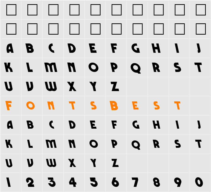 Backslide Character Map