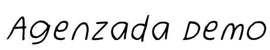 Agenzada Demo Font Image