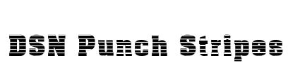 DSN Punch Stripes Font Image