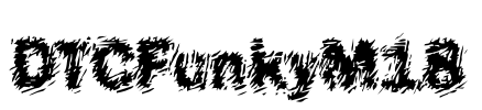DTCFunkyM18 Font Image