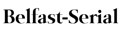 Belfast-Serial Font Image