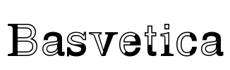 Basvetica Font Image