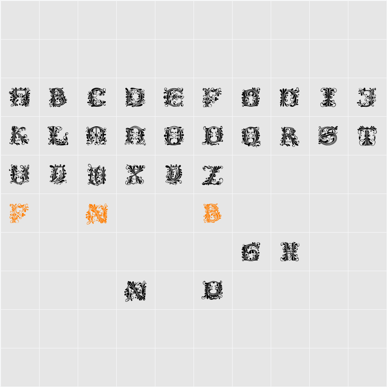 FlowerPower Character Map