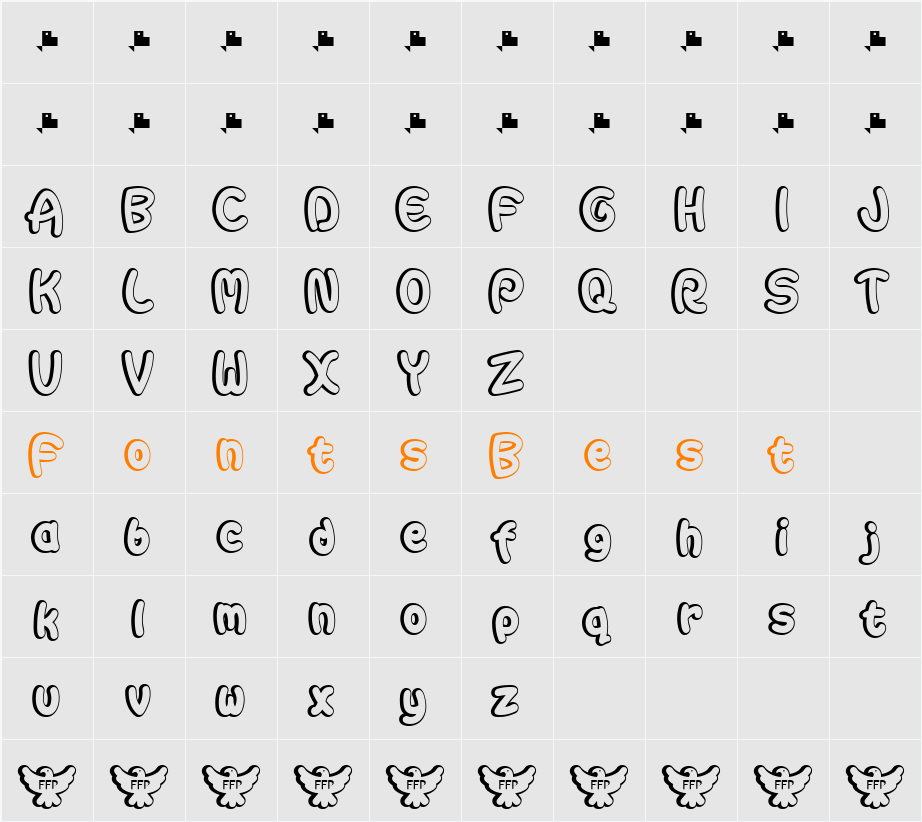 Autarquica Character Map