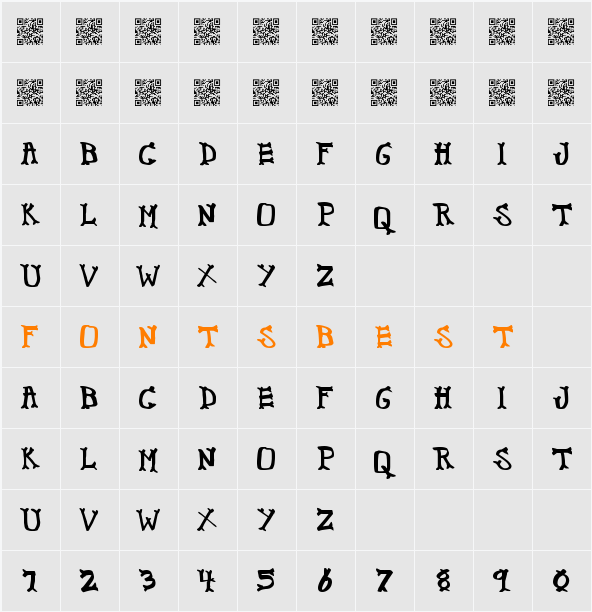 CrispyBones Character Map