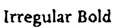 Irregular Bold