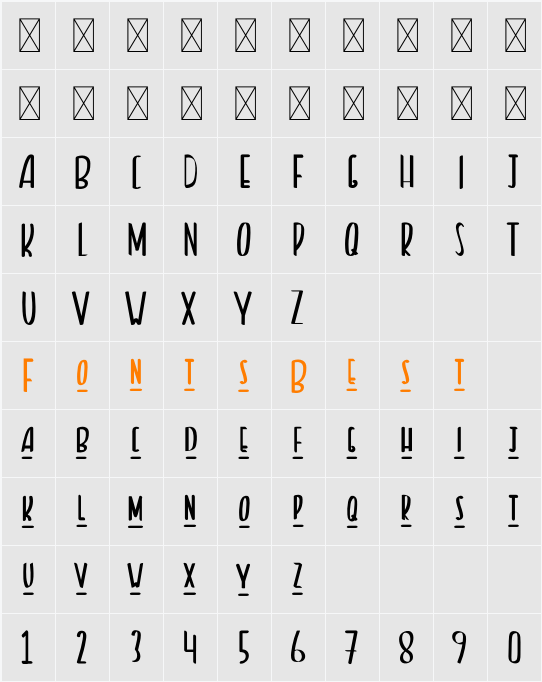 Bluffton Free Trial Character Map