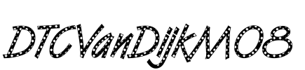 DTCVanDijkM08 Font Image