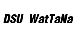 DSU_WatTaNa Font Image