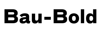 Bau-Bold Font Image