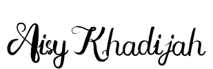 Aisy Khadijah Font Image