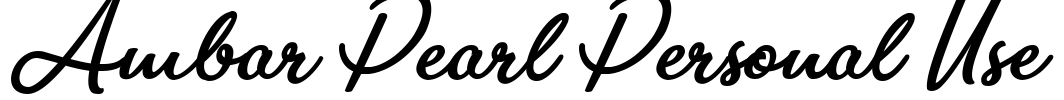 Ambar Pearl Personal Use Font Image