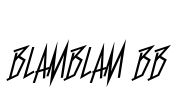 BlamBlam BB Font Image