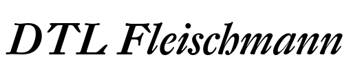 DTL Fleischmann Font Image