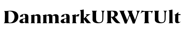 DanmarkURWTUlt Font Image