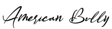 American Bully Font Image