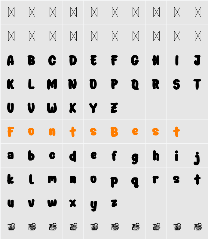 BENAH Character Map
