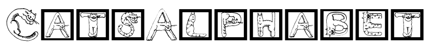 CatsAlphabet Font Image