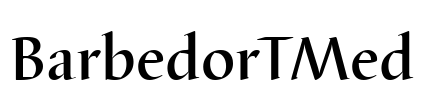 BarbedorTMed Font Image