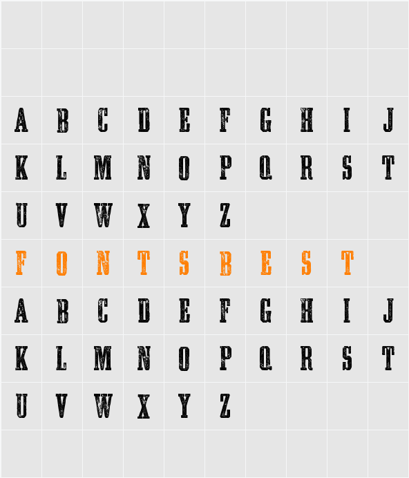 Ashwood Condensed WF Character Map