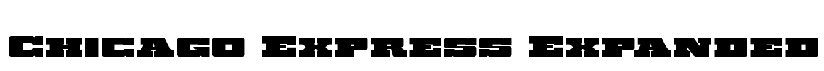 Chicago Express Expanded Font Image