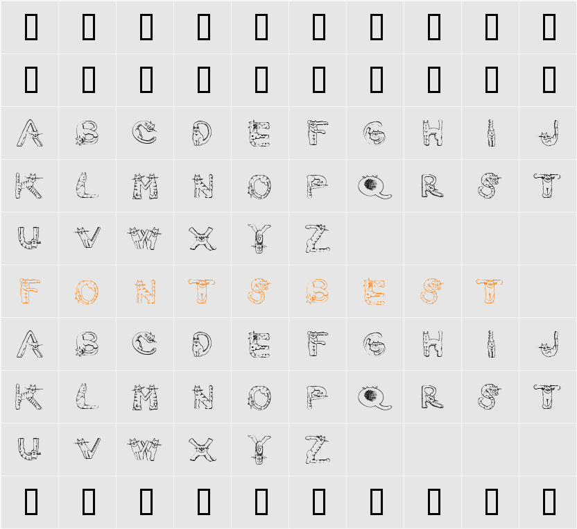 JI-Models Character Map