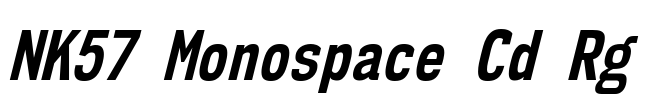 NK57 Monospace Cd Rg Font Image