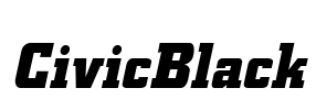 CivicBlack Font Image