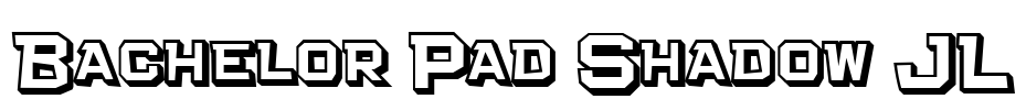 Bachelor Pad Shadow JL Font Image