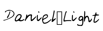 Daniel_Light Font Image