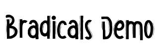Bradicals Demo Font Image