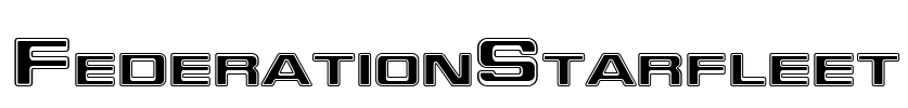 FederationStarfleet Font Image