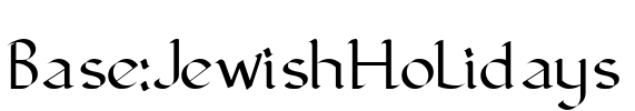 Base:JewishHolidays