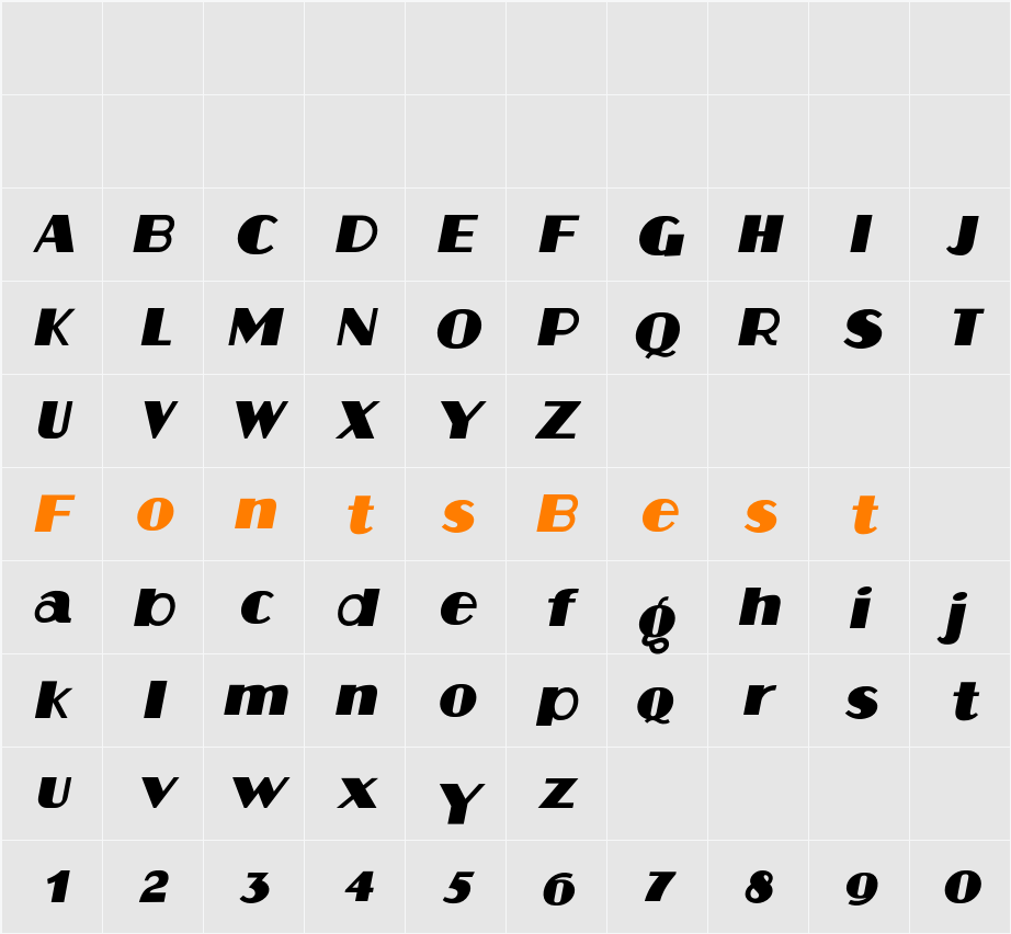 Aafia Character Map