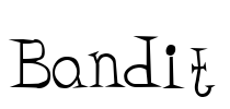 Bandit Font Image