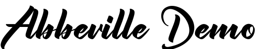 Abbeville Demo Font Image