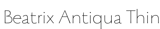 Beatrix Antiqua Thin