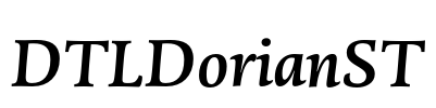 DTLDorianST Font Image