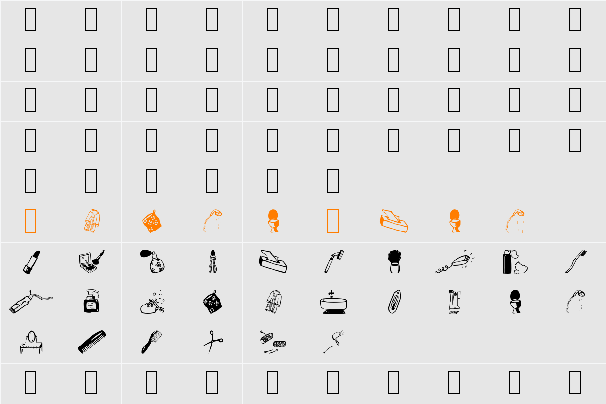 Beauty Spot Character Map