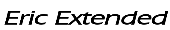 Eric Extended Font Image