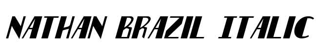 Nathan Brazil Italic