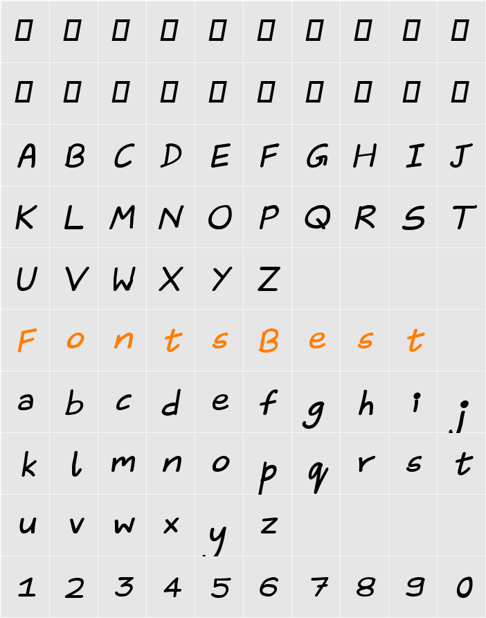 Aika Character Map